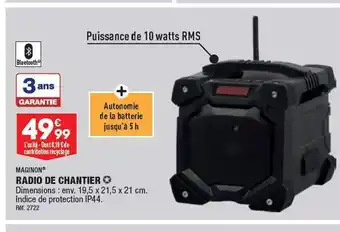 ALDI Radio de chantierq offre