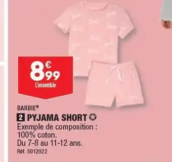 ALDI Pyjama short offre