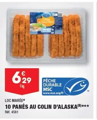 ALDI 10 PANÉS AU COLIN D'ALASKA(B)*** offre