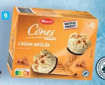 ALDI 6 cones creme brulee offre