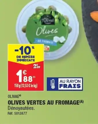 ALDI OLIVES VERTES AU FROMAGE(A) offre