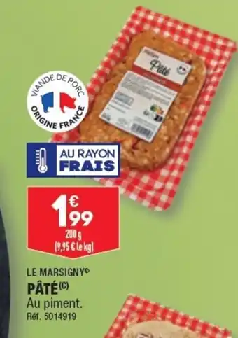 ALDI PÂTÉ (C) offre