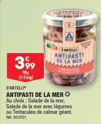 ALDI ANTIPASTI DE LA MER offre