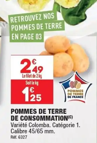 ALDI POMMES DE TERRE DE CONSOMMATION(C) offre