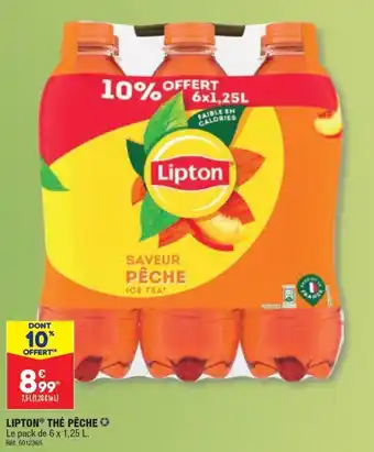 ALDI LIPTON® THÉ PÊCHE offre