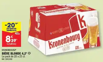 ALDI BIÈRE BLONDE 4,2° offre
