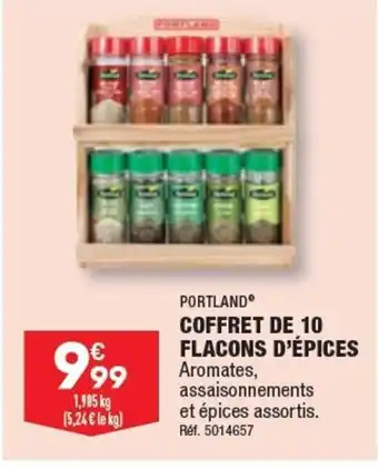 ALDI COFFRET DE 10 FLACONS D'ÉPICES offre