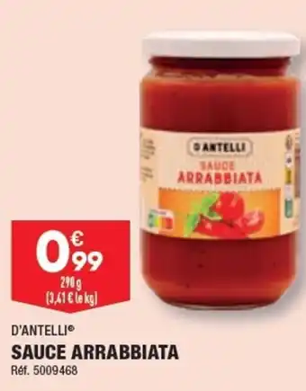 ALDI SAUCE ARRABBIATA offre