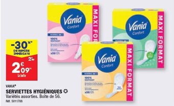 ALDI SERVIETTES HYGIÉNIQUES offre
