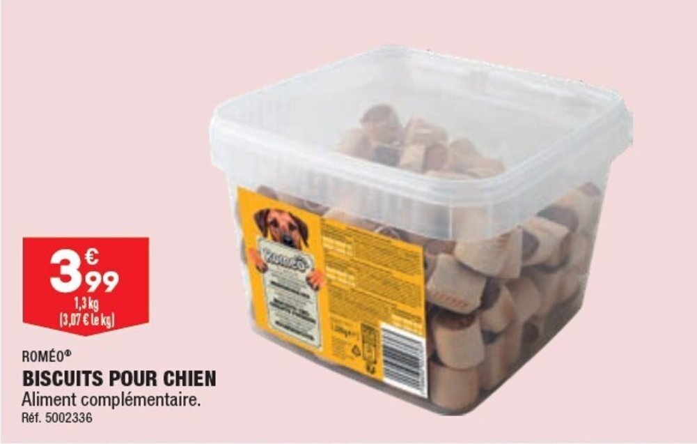 Promo BISCUITS POUR CHIEN chez ALDI