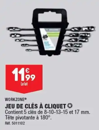 ALDI JEU DE CLÉS À CLIQUET offre