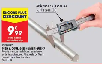 ALDI PIED À COULISSE NUMÉRIQUE offre