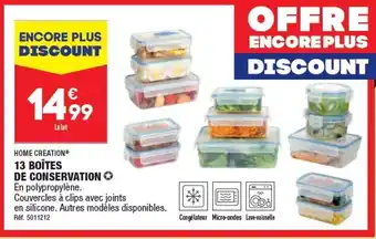 ALDI 13 BOÎTES DE CONSERVATION offre