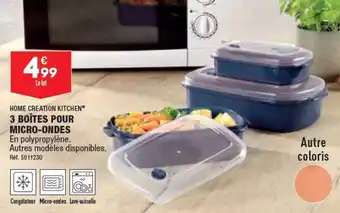 ALDI 3 BOÎTES POUR MICRO-ONDES offre