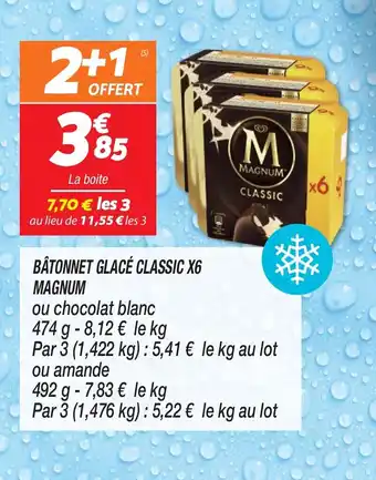 Netto BÂTONNET GLACÉ CLASSIC X6 MAGNUM offre