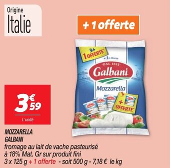 Netto MOZZARELLA GALBANI offre
