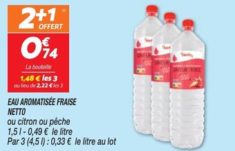 Netto EAU AROMATISÉE FRAISE NETTO offre