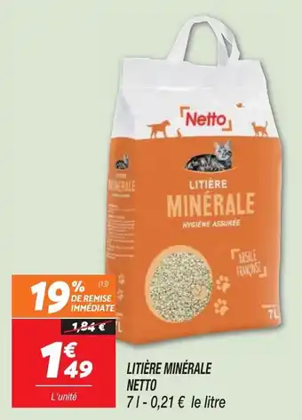 Netto LITIÈRE MINÉRALE NETTO offre
