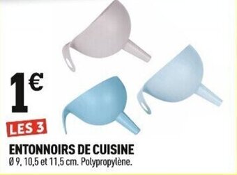 Centrakor ENTONNOIRS DE CUISINE offre