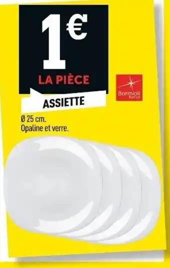 Centrakor LA PIÈCE ASSIETTE offre