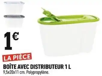 Centrakor BOÎTE AVEC DISTRIBUTEUR 1 L offre