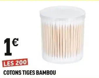 Centrakor COTONS TIGES BAMBOU offre
