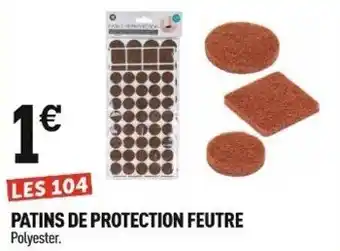 Centrakor PATINS DE PROTECTION FEUTRE offre