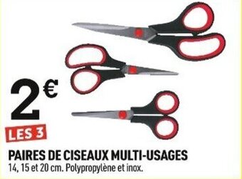 PAIRES DE CISEAUX MULTI-USAGES
