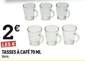 Centrakor TASSES À CAFÉ 70 ML offre