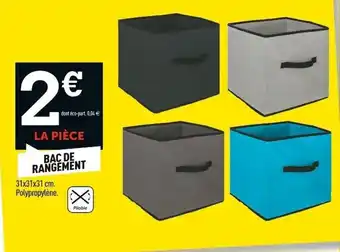 Centrakor BAC DE RANGEMENT offre