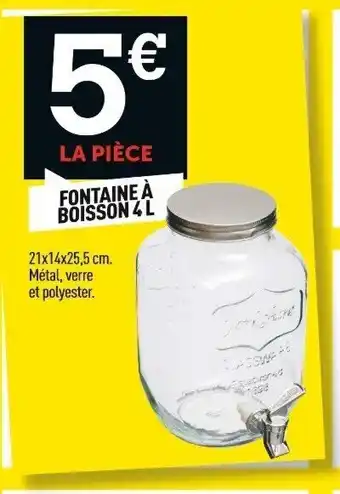 Centrakor FONTAINE À BOISSON 4 L offre
