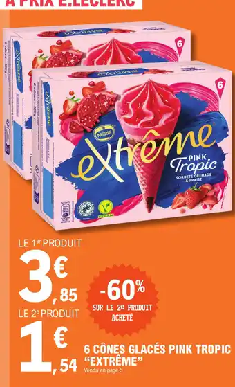 6 CĂNES GLACĂS PINK TROPIC 54 "EXTRĂME"