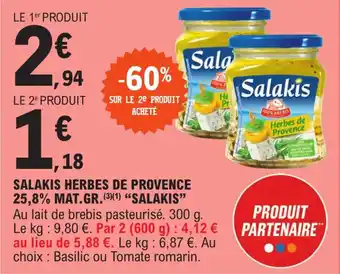SALAKIS HERBES DE PROVENCE 25,8% MAT.GR.(3)(1) "SALAKIS"