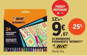 24 MARQUEURS PERMANENTS "INTENSITY"
