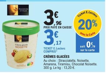 E.Leclerc CRÈMES GLACÉES offre
