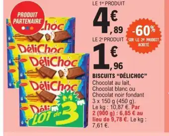 E.Leclerc BISCUITS "DÉLICHOC" offre