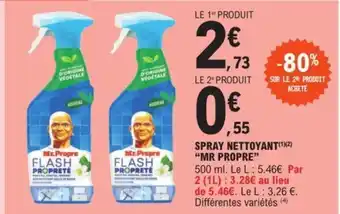 E.Leclerc SPRAY NETTOYANT(¹)(²) "MR PROPRE" offre