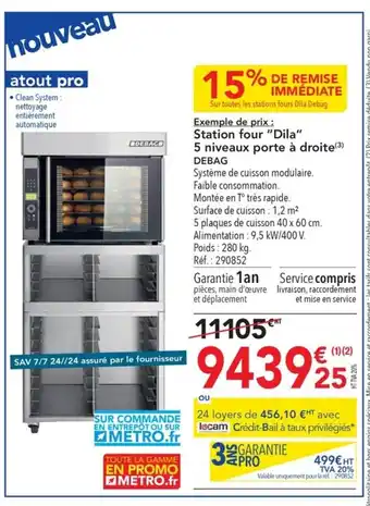 METRO Station four "Dila" 5 niveaux porte à droite(3) offre