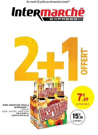 Intermarché BIÈRE AROMATISÉE TEQUILA offre
