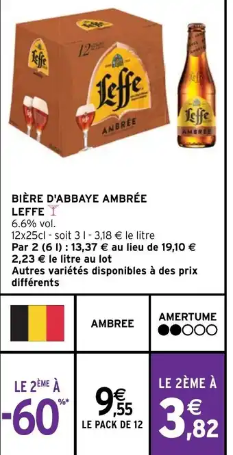 Intermarché BIÈRE D'ABBAYE AMBRÉE LEFFE offre