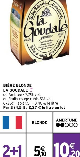 Intermarché BIÈRE BLONDE LA GOUDALE offre