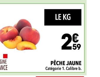 Supeco Pêche jaune offre