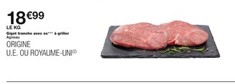 Monoprix Gigot tranche avec os à griller offre