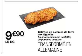 Monoprix Galettes de pommes de terre aux légumes offre
