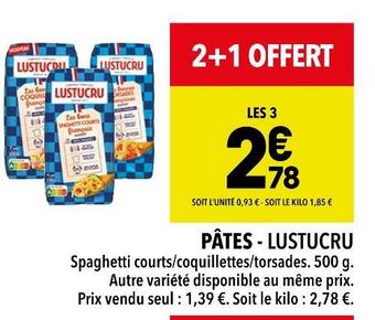Supeco Lustucru pâtes offre
