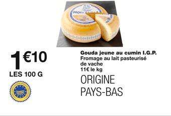 Monoprix Gouda jeune au cumin i.g.p. offre