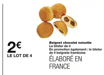 Monoprix Beignet chocolat noisette offre
