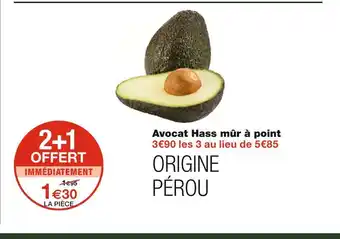 Monoprix Avocat hass mûr à point offre