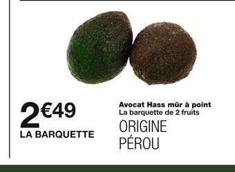 Monoprix Avocat hass mûr à point offre