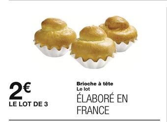Monoprix Brioche à tête offre